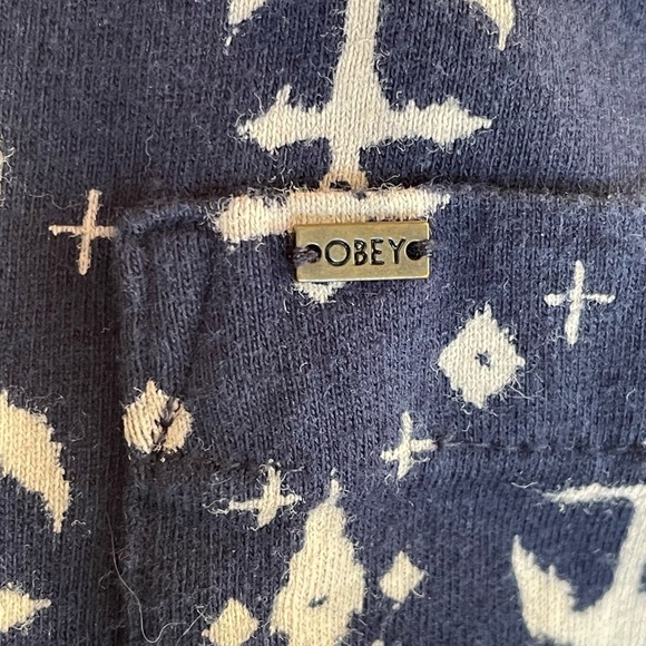 OBEY PROPAGANDA Anchor Print Tank Top Sz M - Picture 6 of 8